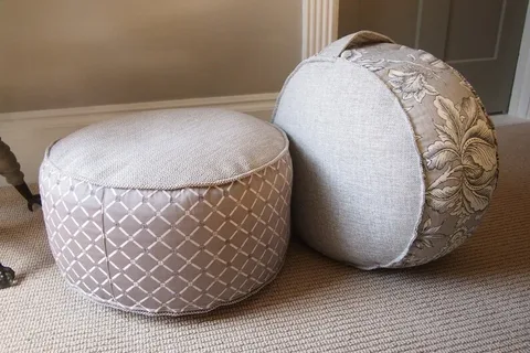 round pouf ottoman